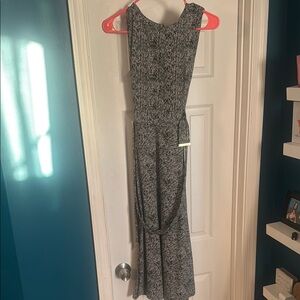 Gray Sleeveless Knit Dress